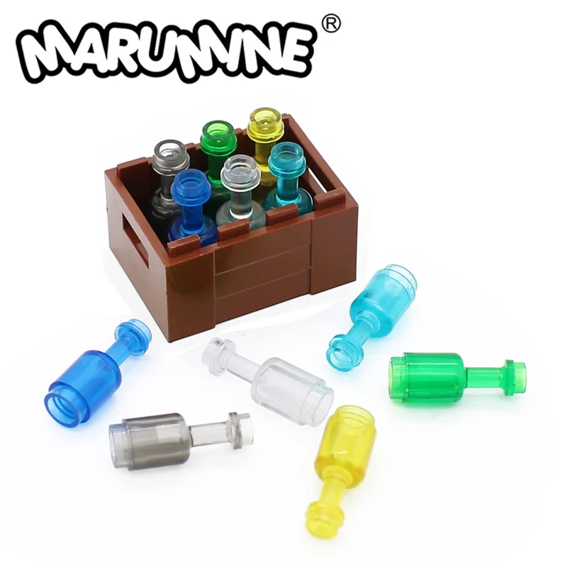 Marumine Mini Utensil Bottle 1x1x2 M 100PCS 95228 Build Block Accessories Model DIY Prefabricated Constructor MOC Brick Parts