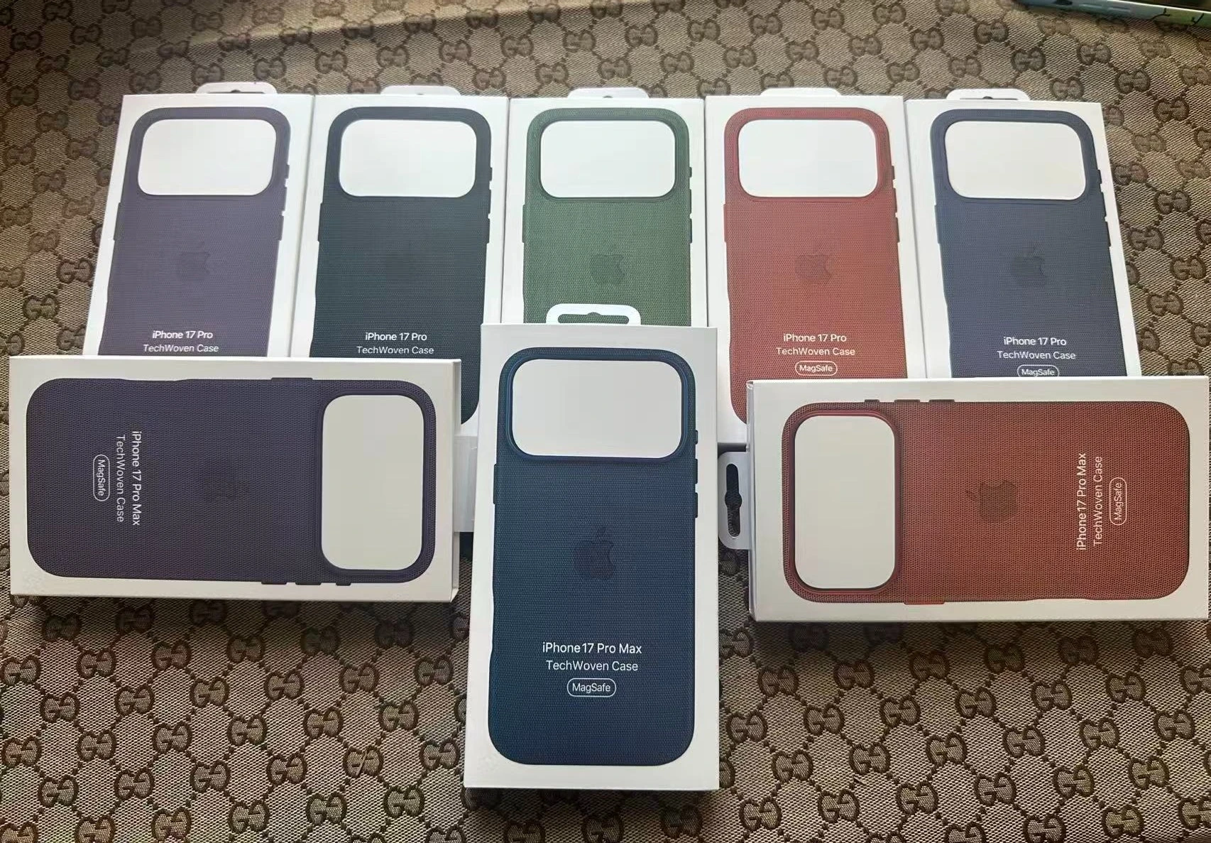 حافظة MagSafe Techwoven المغناطيسية لهاتف Apple 17 Pro Max 17 5G شحن لاسلكي حماية الغطاء الأصلي مع صندوق الحزمة