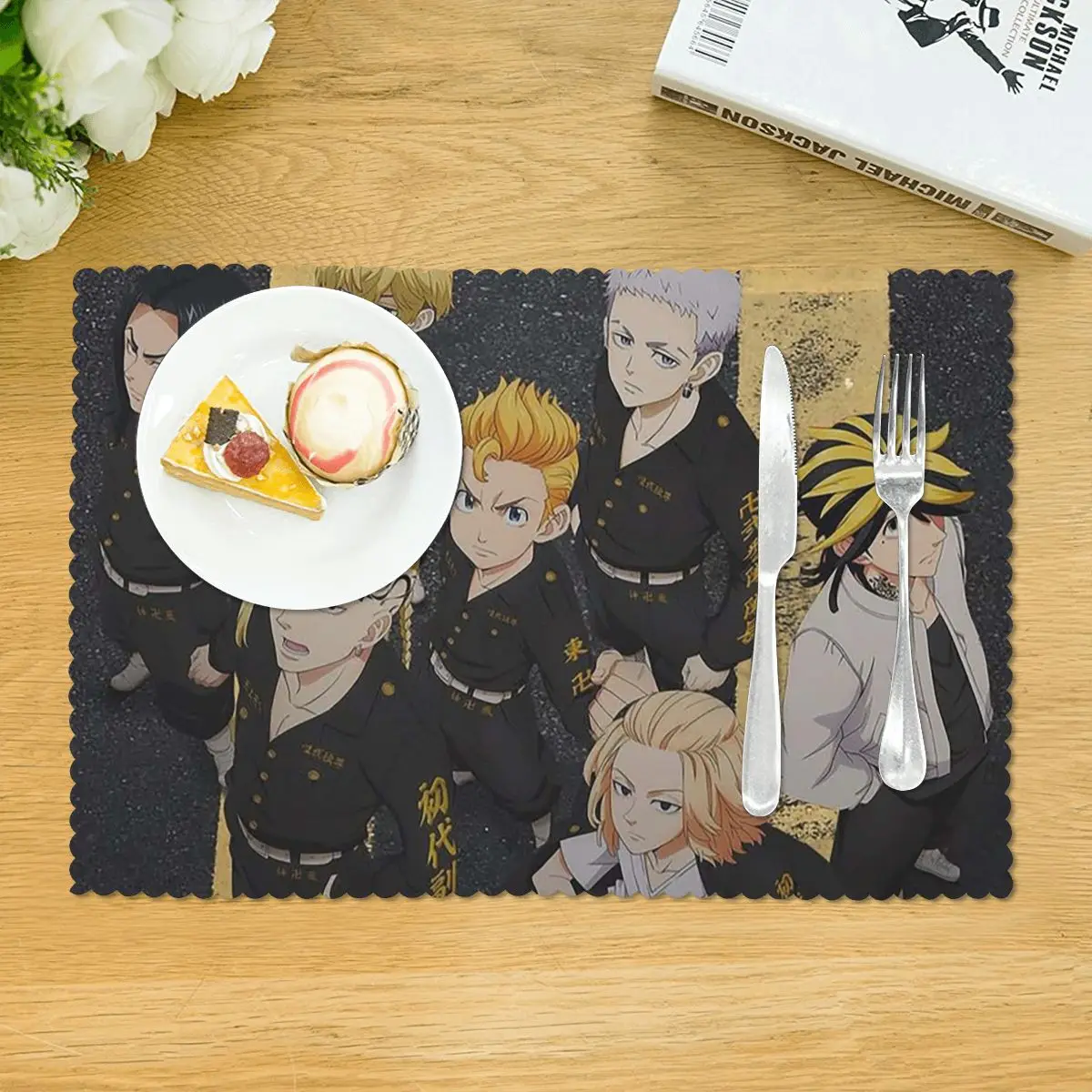Tokyo Revengers Placemat Heat Resistant Plate Mat for Dining Table Bowl Coaster Super Absorbent Mats
