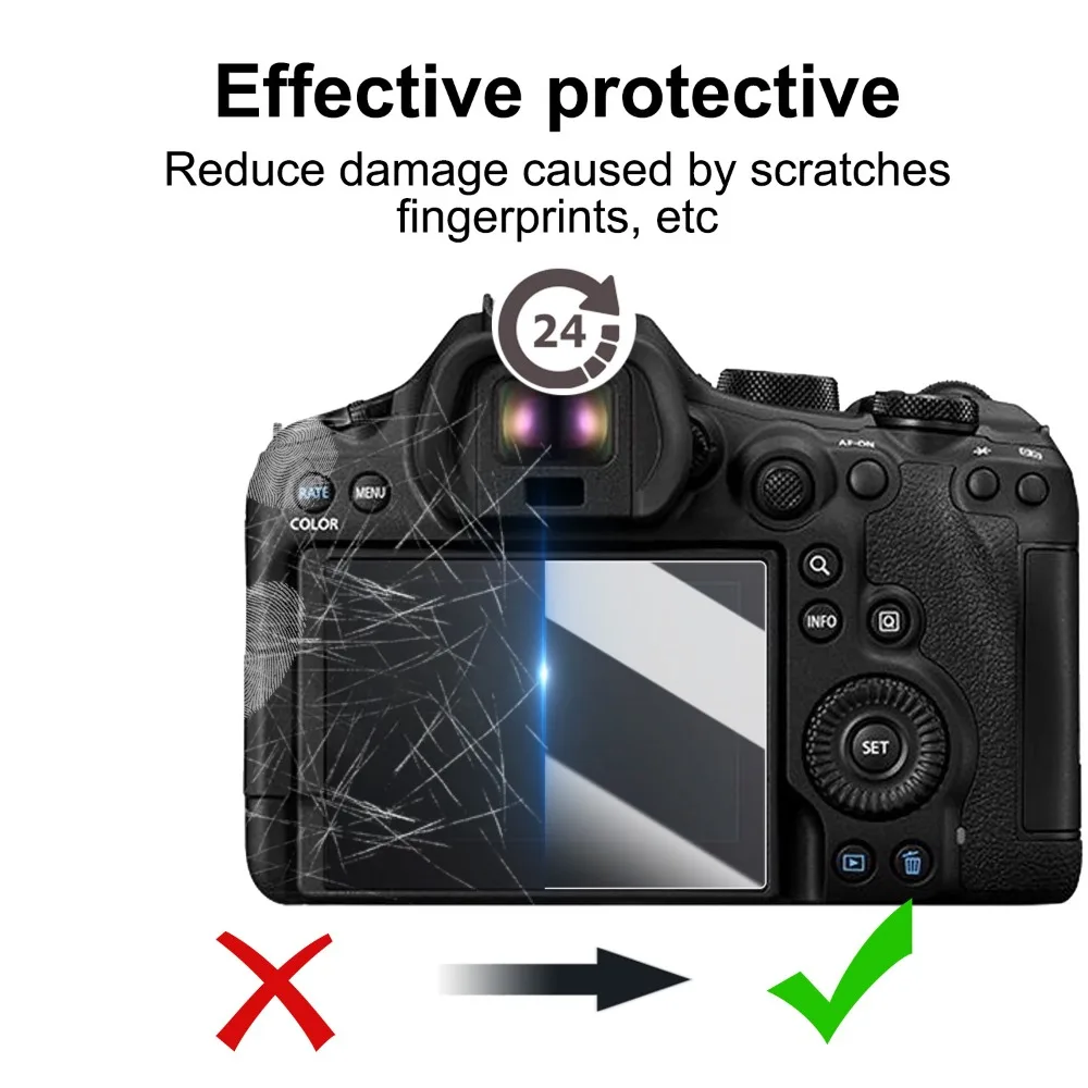 For Canon EOS R6 III R6 V Tempered Glass R6V 5th Camera LCD Display Screen Protectors 9H HD Clear Anti-Scratch Protective Flim
