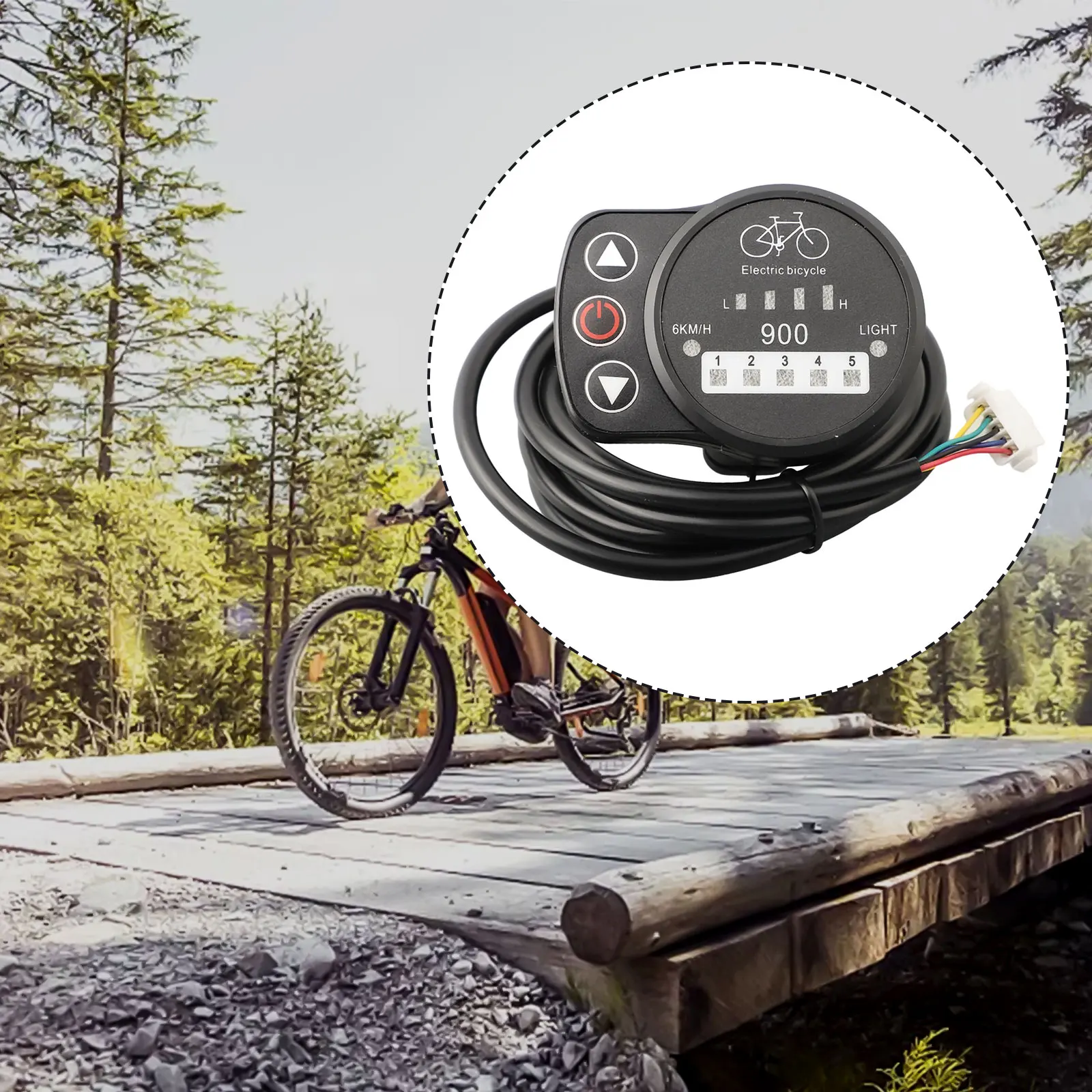 For KT LED900S LED Display for Electric Bicycle Bike 243648V Voltage 5 Adjustable Support Levels Auto Turn Off feature