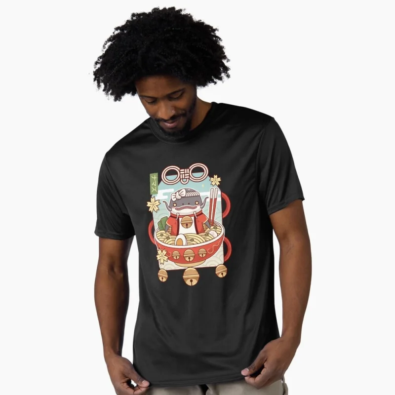 

Namazu Ramen Charm Final Fantasy Gift t shirt for men 90s Videogame graphic tee Y2K Clothes 100% cotton Large size Tops S-6XL