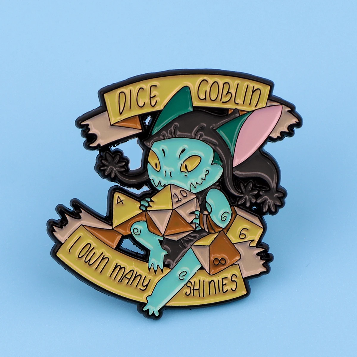 Game Quotes Enamel Pin DICE Brooch Pines Collar Lapel Pins Badge on Backpack Clothing Accessories Fashion Jewelry Friends Gifts