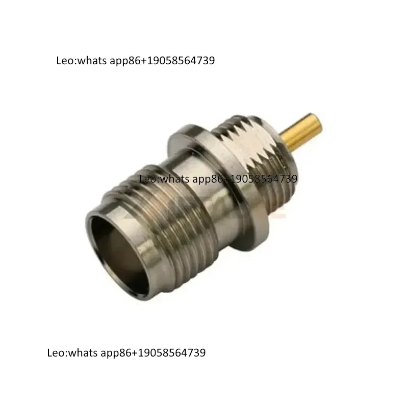 Straight TNC Female Bulkhead PCB Mount Connector 50 Ohm Nickel Plated Brass Through Hole for Microwave