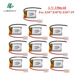 3.7V 150mAh 20C Li-po Battery For Syma S107 S107G S107-19 Skytech M3 Airplane Helicopter Drone Lithium Battery 651723