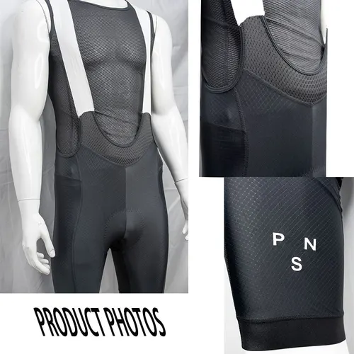 Imagen 2 del producto Pantalones cortos con pechera para ciclismo PNS para hombre, mecanismo de alta calidad, pantalones cortos para bicicleta de montaña y carretera, medias con almohadilla para ciclismo de 6 horas, pantalones cortos con pechera para montar en bicicleta