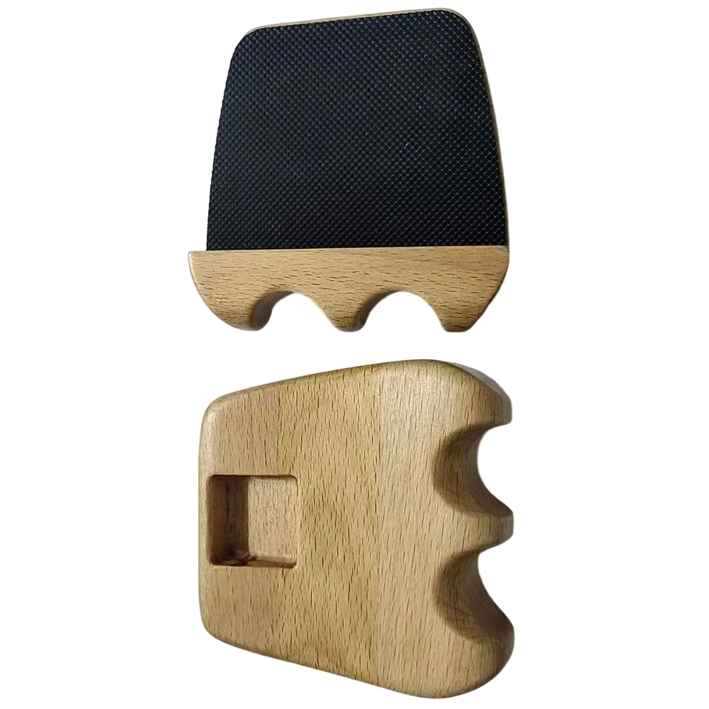 

Solid Wood Billiard Cue Rack 2-Slot Pool Cue Holder For Table Edge In Bars Clubs Game Rooms Tournament Use