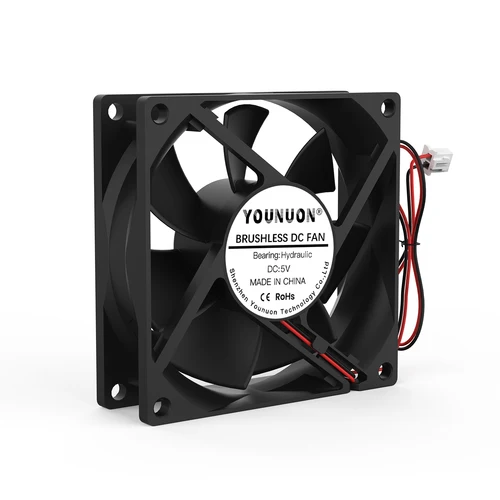 Imagen 2 del producto Ventilador de refrigeración Maestro de 80MM para CPU, 8cm, 80mm, 80x80x25mm, 5V, 12V, 24V, 48V, carcasa del ventilador de enfriamiento sin escobillas
