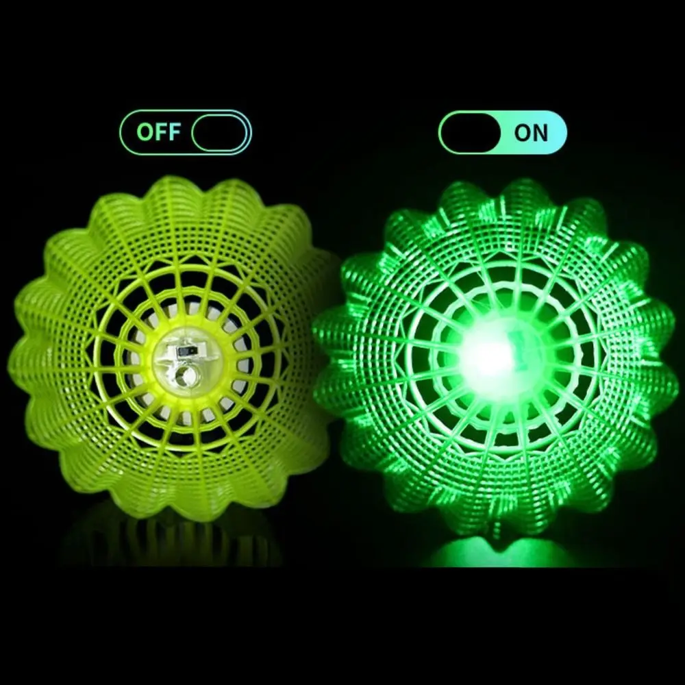 

Light-up LED Badminton Lighting Balls Glowing Luminous Badminton Balls Nylon Lightweight Lighting Shuttlecocks