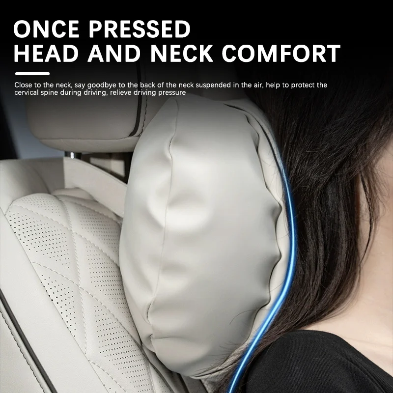 Car Support Headrest For KIA Carnival Sedona KA4 Ceed Cerato Car Suede Neck Pillow Soft Comfort Travel Accessories - view 3