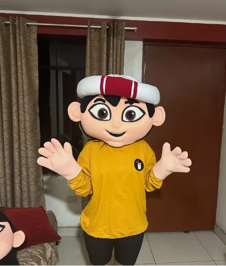 

Новинка 2025 года, хит продаж для взрослых, милый костюм талисмана с героями мультфильмов на Хэллоуин для мальчиков, плюшевое рождественское нарядное платье, костюм талисмана на Хэллоуин