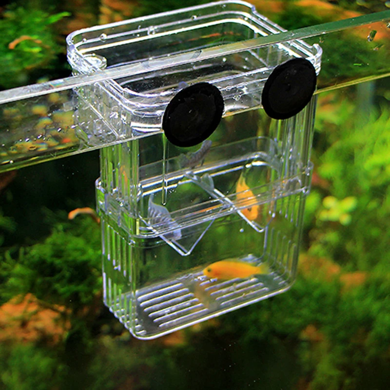 Aquarium Breeder Box High Clear Fish Breeding Isolation Box Multifunctional Guppies Hatching Incubator Fish Tank Accessories