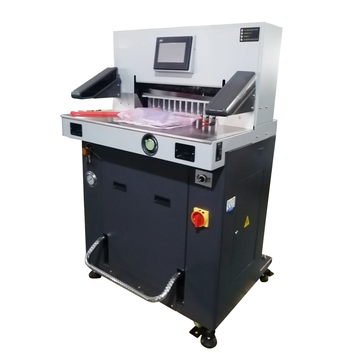 QK-H520T آلة قطع الورق الهيدروليكية 520 مم التي يتم التحكم فيها بواسطة البرنامج مع شاشة LCD تعمل باللمس مقاس 7 بوصات