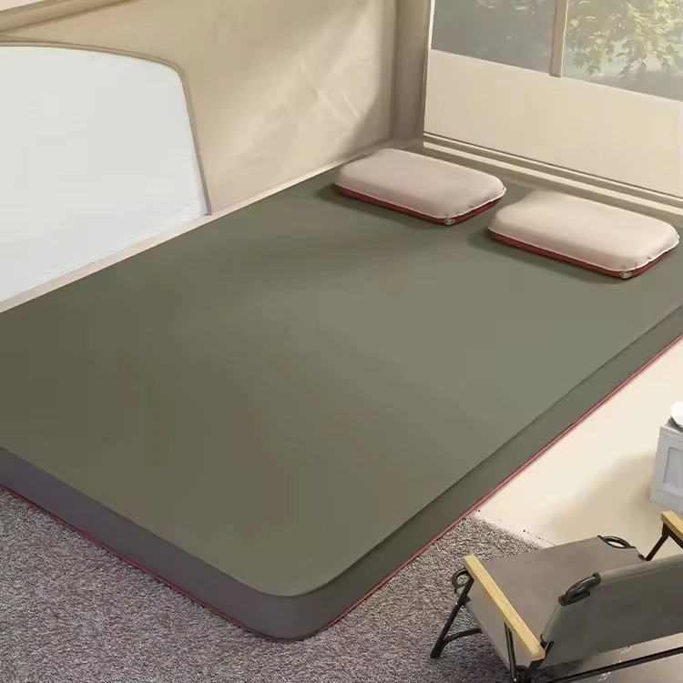 Super Tribe Double Person Outdoor Automatic Inflatable Mattress Thickened Camping Sleeping Pad Foldable for Home Use Tent Floor