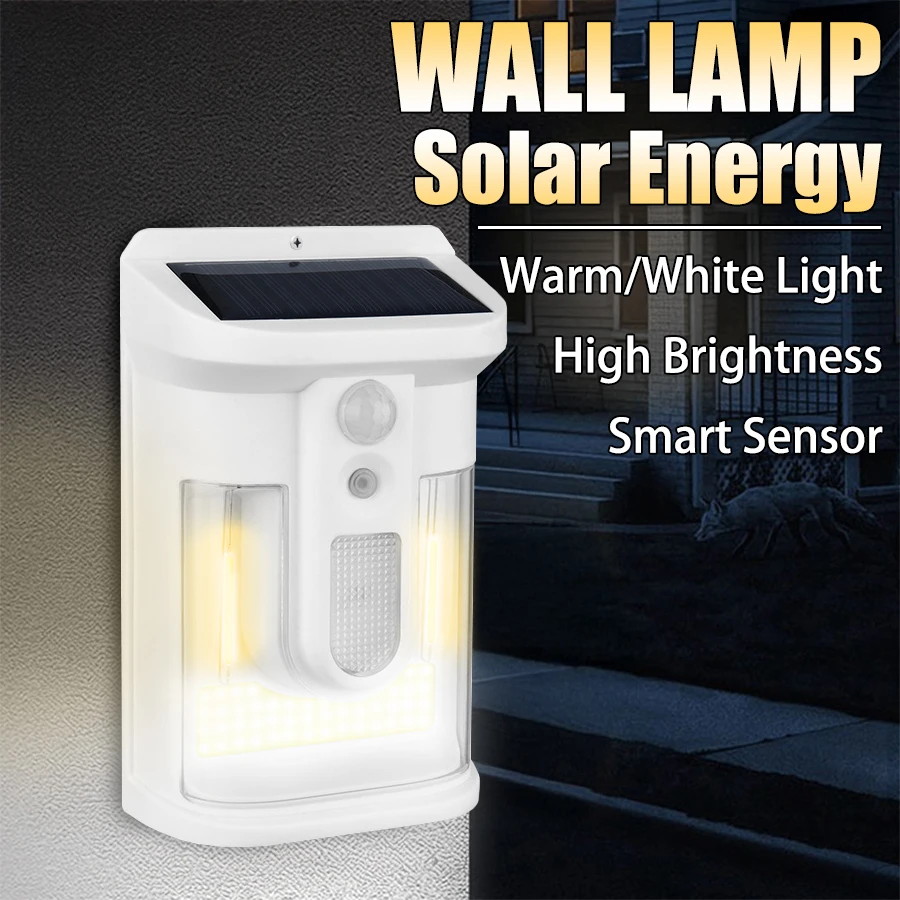 

1200MAH COB Outdoor Solar Wall Light Tungsten Filament Light Floodlight External Garden Courtyard Decoration Sunlight Waterproof