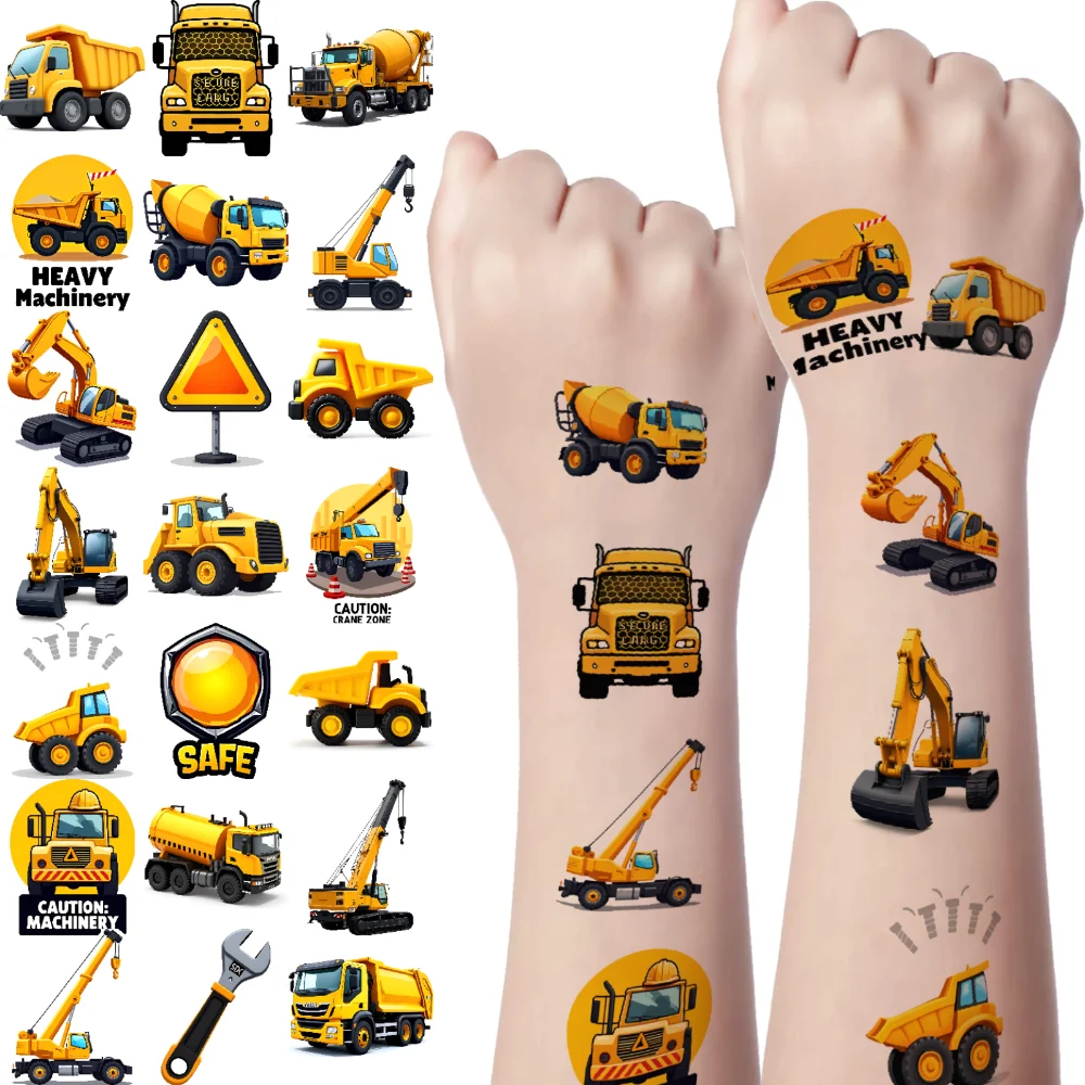 63pcs Temporary Tattoo Crane Stickers Waterproof Long-lasting Body Stickers Truck Stickers For Shoulders Arms