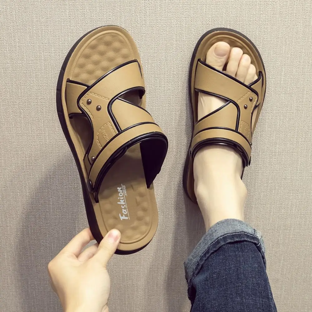 

Универсальные лоскутные тапочки на плоской подошве, Нескользящие шлепанцы из ПВХ, мужская обувь, пляжная одежда, домашние сандалии с пряжками на щиколотке