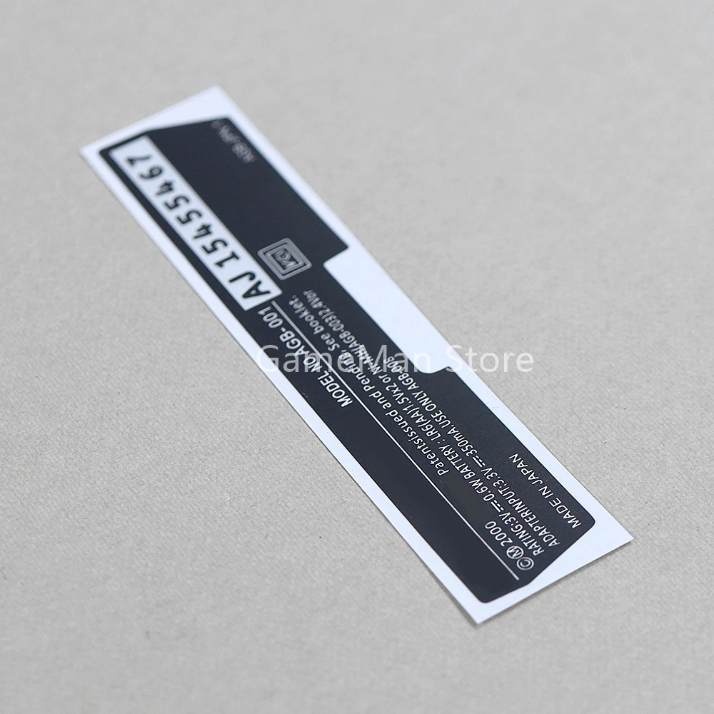 2 шт./лот, замена для Nintendo Gameboy Advance, наклейка для задней бирки консоли GBA