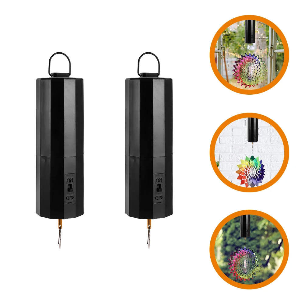 2 stuks elektrische motor voor windgong bediende roterende motor binnen buiten decoratie hangende windspinner lichtgewicht