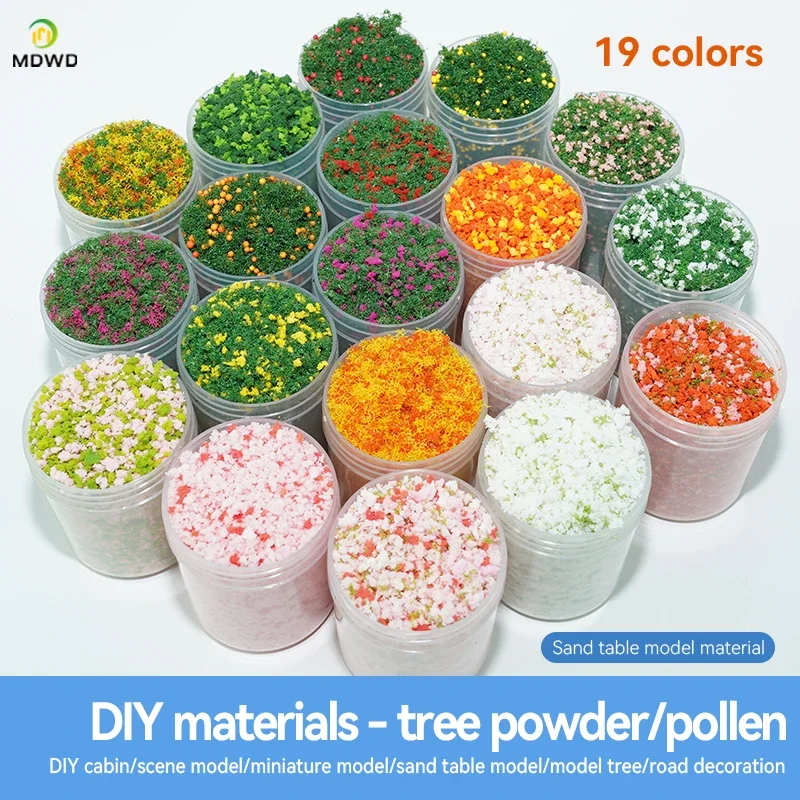 50ml 1-3mm Simulation bush grass sponge tree powder coarse grain flowers leaves diy military train model sand table scene layout