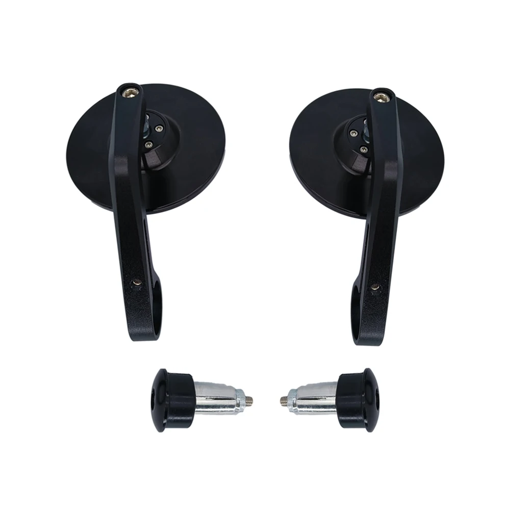 دراجة نارية مستديرة 7/8 "المقود بار نهاية الرؤية الخلفية المرايا الجانبية الألومنيوم ل العالمي مقهى المتسابق الدراجات البخارية دراجة نارية الملحقات