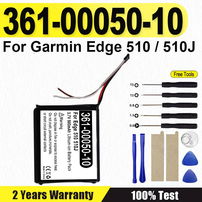

Battery 361-00050-10 Replacement Li-ion For Garmin 3610005010 Edge 510 Edge510 Edge 510J Edge510J Batteria + Free Tools