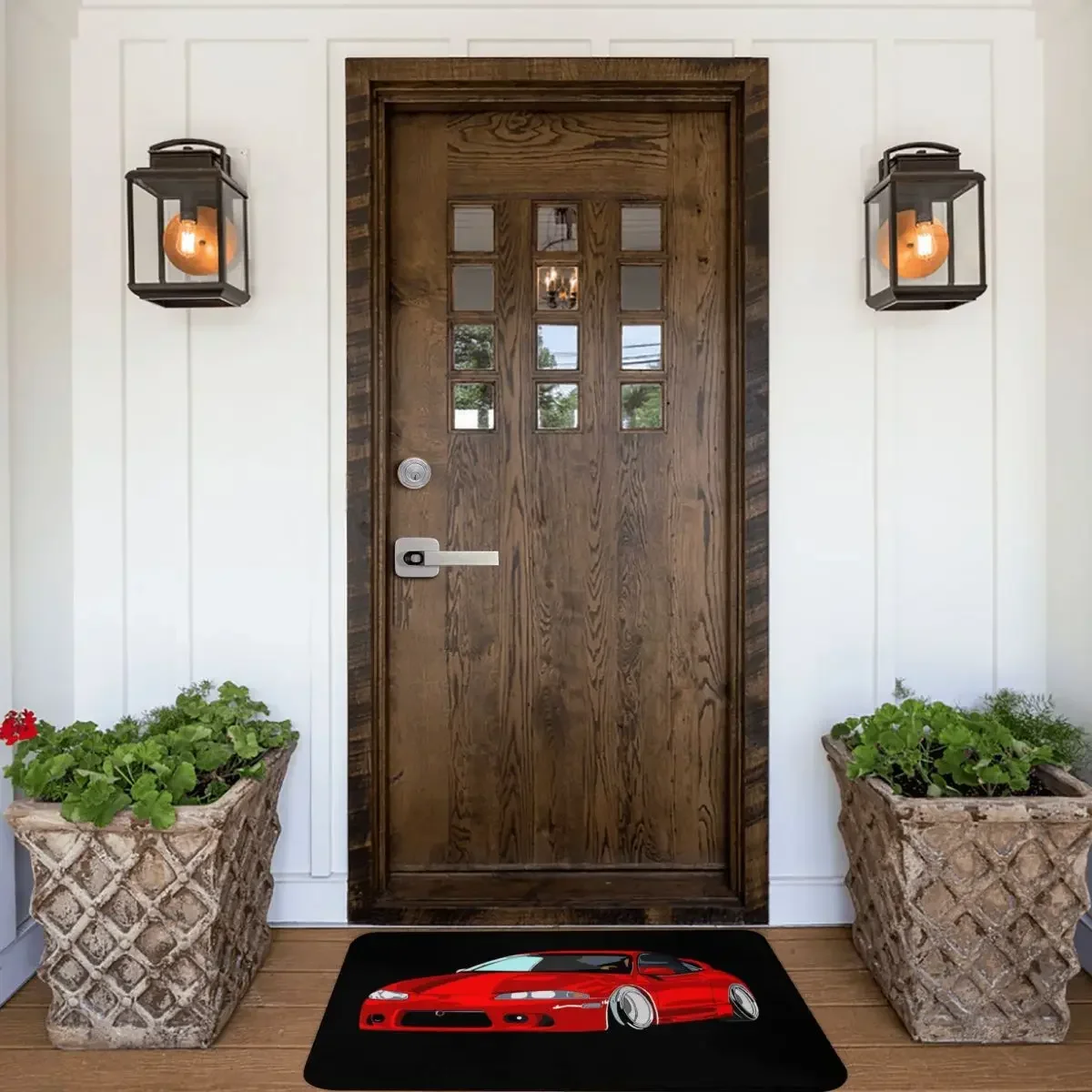 Eclipse 2G DSM Red Doormat Rug Carpet Mat Footpad Polyester Anti-slip Cushion Front Room Corridor Kitchen Bedroom Balcony Toilet