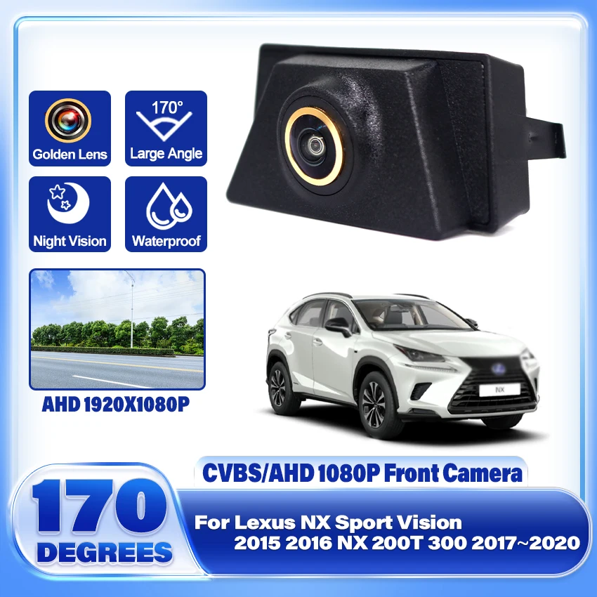 

AHD 1080P 170 ° Car Front Grille Camera For Lexus NX Sport Vision 2015 2016 NX 200T 300 2017 2018 2019 2020 Front View Camera HD