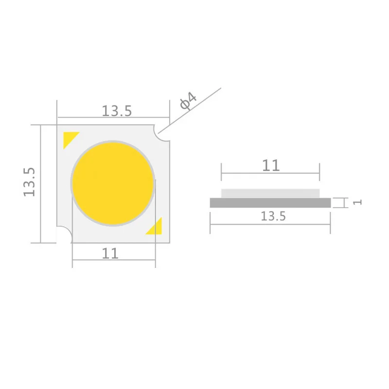 Yüksek CRI Ra98 COB LED Çip Dizisi 020 SDCM3 13*13mm 3W 5W 10W 15W 18W 30W Sıcak Beyaz Cips Lamba Spot Işığı Downlight Aksesuarları