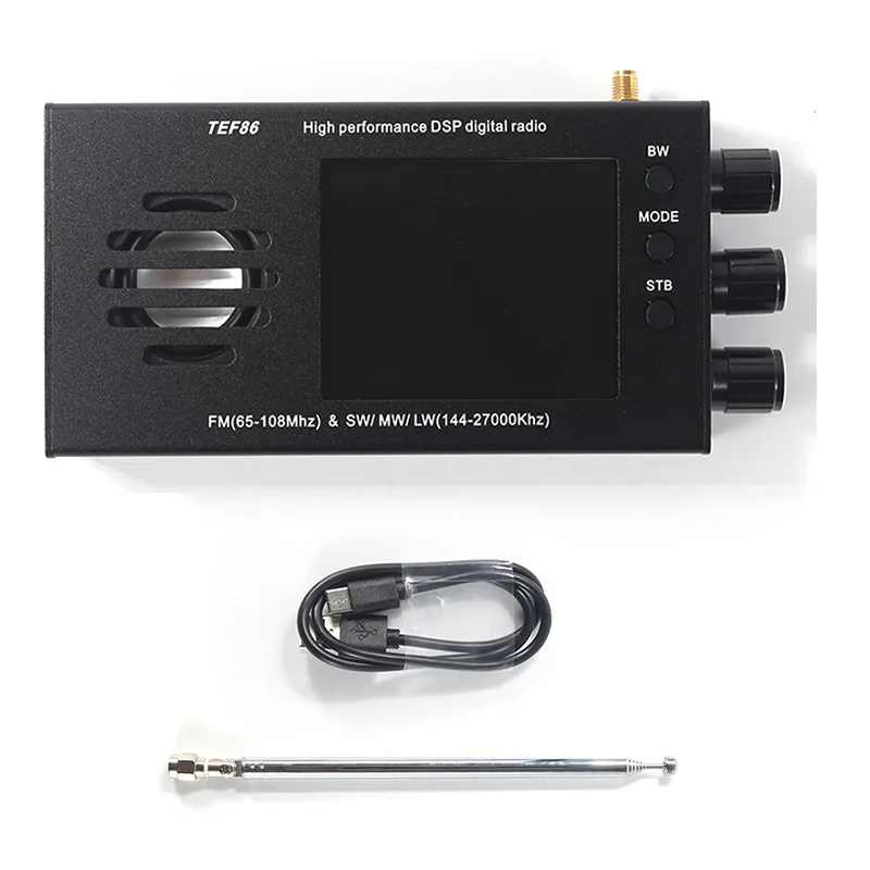 3.2 Inch LCD Display TEF86 High Performance DSP Digital Radio, Supports SW/MW/LW Bands