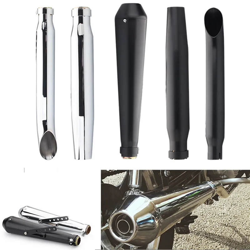 Tubo de escape retro modificado para motocicleta de 38/40/43/45 mm para Harley Triumph Pit Bike Escape Moto