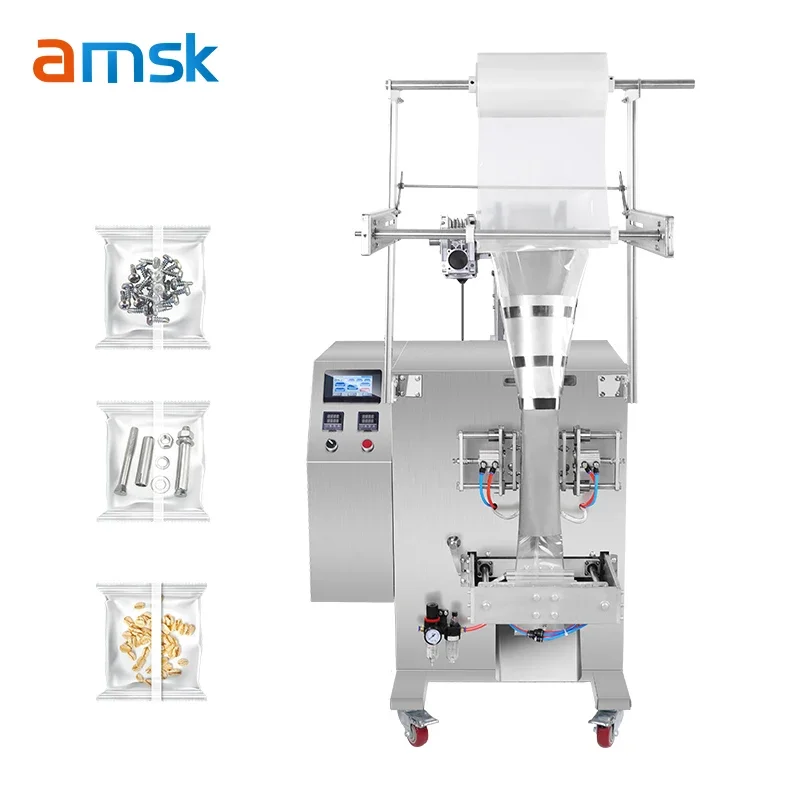 Automatic Multifunctional Stainless Steel Plastic Bag Packaging Machine for Powder Granules Liquid Filling Three Side Seal