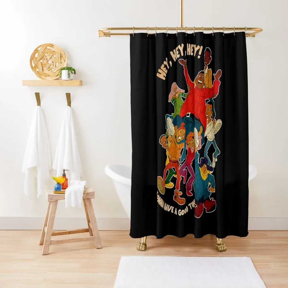 

Vintage Fat Design Arts Alberts Vaporware Cartoons For Fan Shower Curtain Anime Bathroom Toilet Accessories Bathroom Curtain