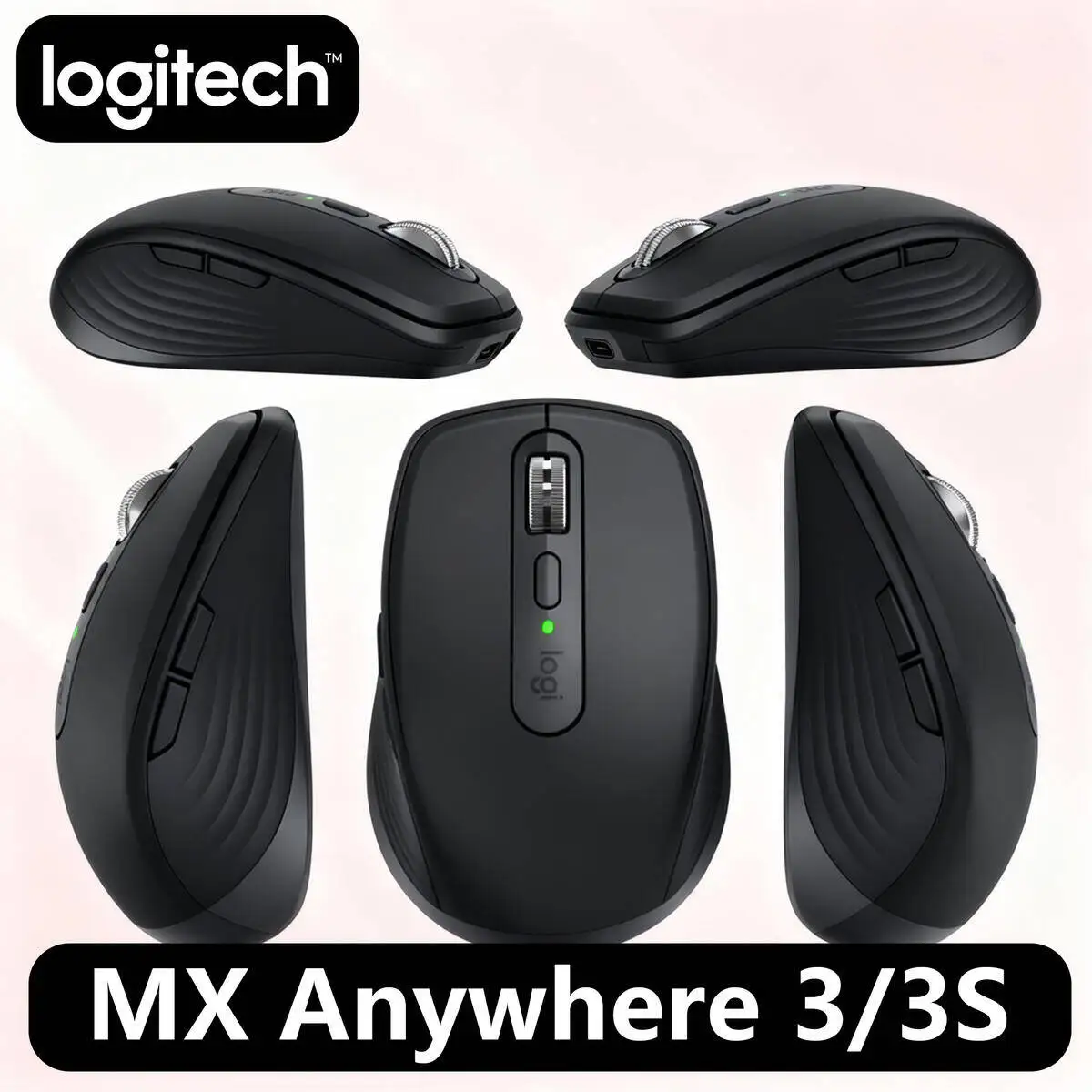 

Беспроводная мышь Logitech MX Anywhere 3S, версия Mac, Bluetooth, бесшумная, портативная, офисная, Apple Pink Girl