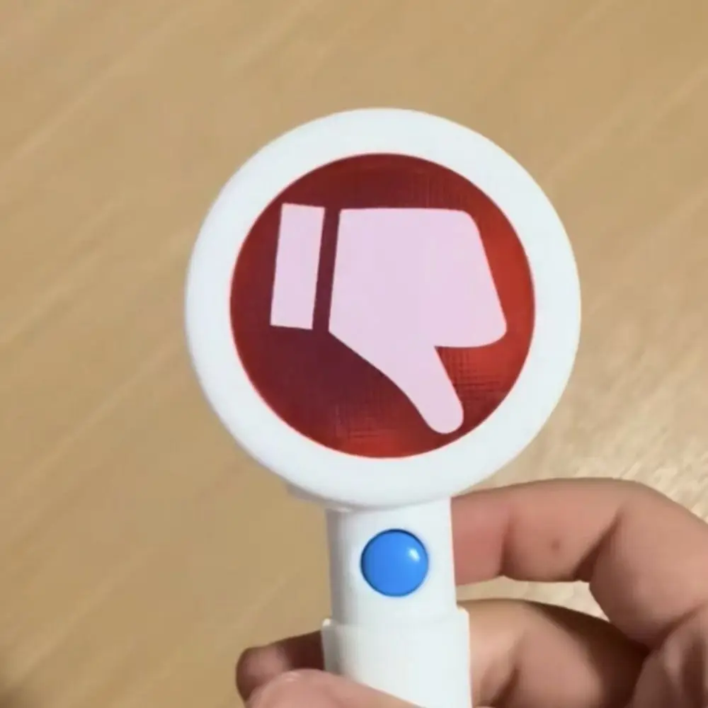 Nieuwigheid Dubbelzijdig Geluidsspeelgoed Spraakreactie Mini Capsule Handpeddel Speelgoed Abstract Nieuwigheid Elektronisch Bureauornament Prank Decor