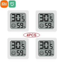 Xiaomi Mini LCD Digital Thermometer Hygrometer Indoor Room Temperature Humidity Meter Sensor Gauge Weather Station 4Pcs Set