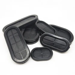 Oval Blanking Grommets Rubber Closed Blind Plug Bung Cable Wiring Protect Bushes