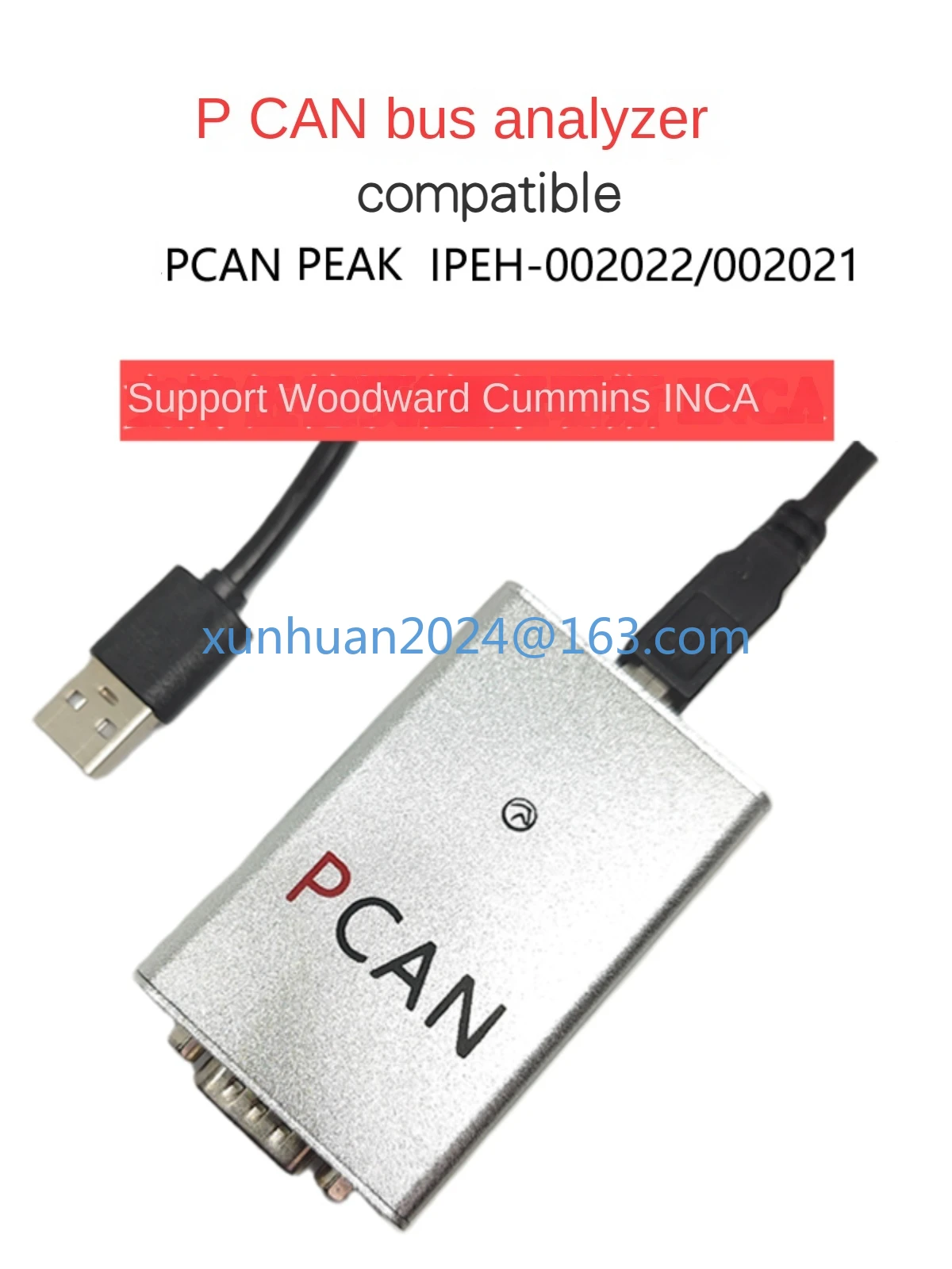 

CAN analyzer, PCAN USB to CAN, compatible with PEAK IPEH-002022/21, supports PCAN View, BUSMaster, PCAN-Explorer