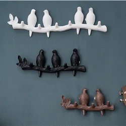 Bird Wall Hooks Nordic Style Door Accerssories Coat Hook Towel Hat Key Handbag Holder for Home Living Room Bathroom Decoration