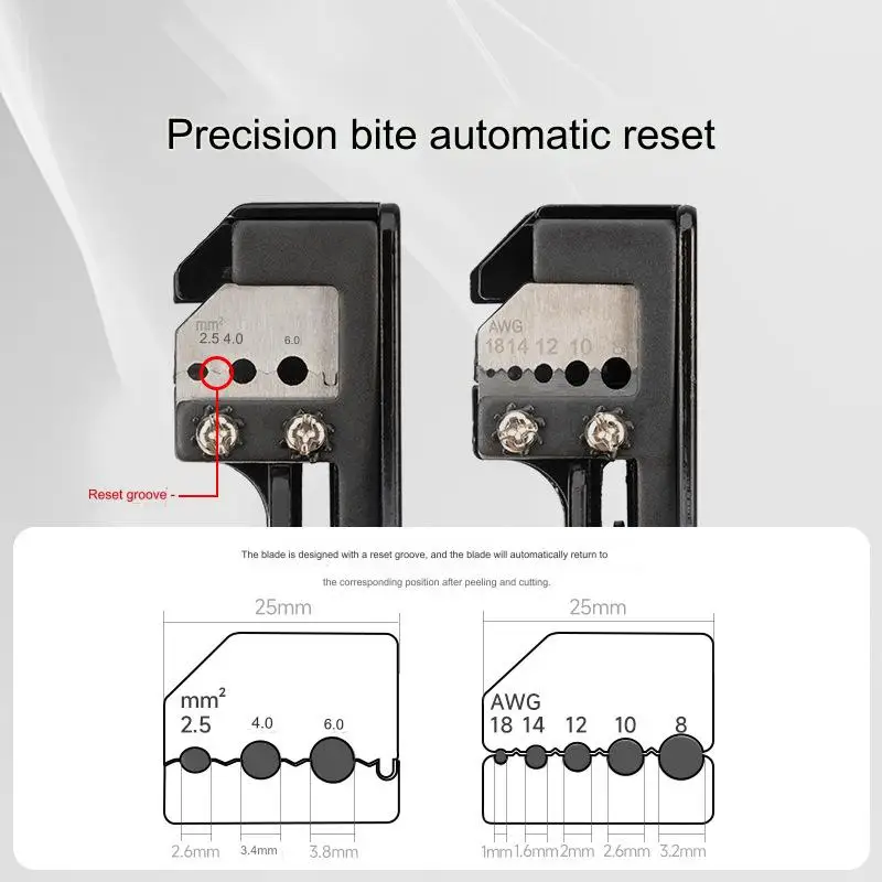 Iwiss IWS-2546T automatische Abisolier zange multifunktion ale Elektriker Photovoltaik Spezial werkzeuge Schneiden Druck ab streifer