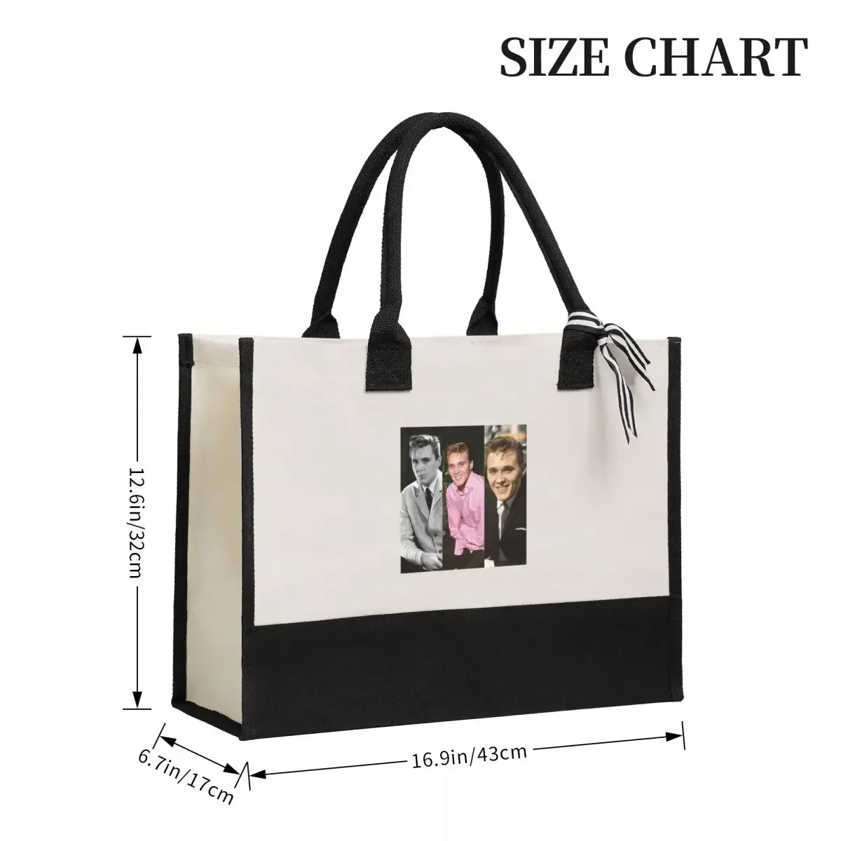 Canvas Gift Shopping Bag Billy Fury Collage Canvas Large Capacity Bag Customizable Quality Gifts