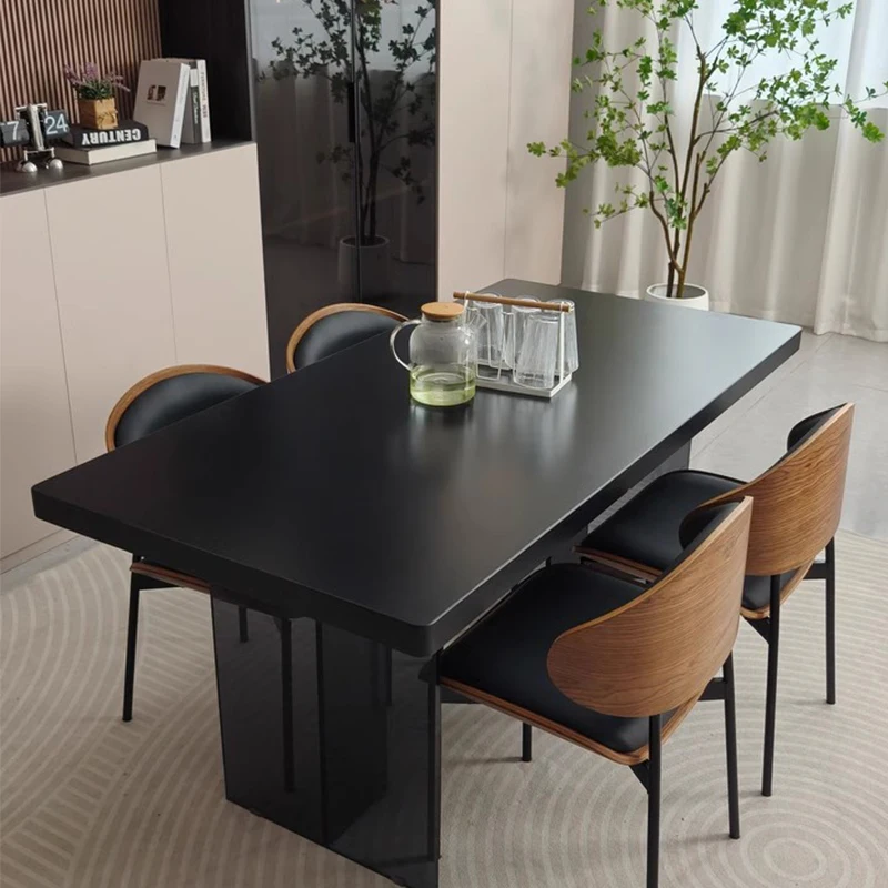 Дизайнерский роскошный обеденный стол, эргономичный минималистичный удобный обеденный стол для кемпинга, креативный акцент, деревянная мебель Muebles, домашняя мебель