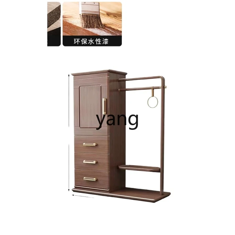 

Lh New Chinese Walnut All Solid Wood Coat Rack Nordic Bedroom Home Locker