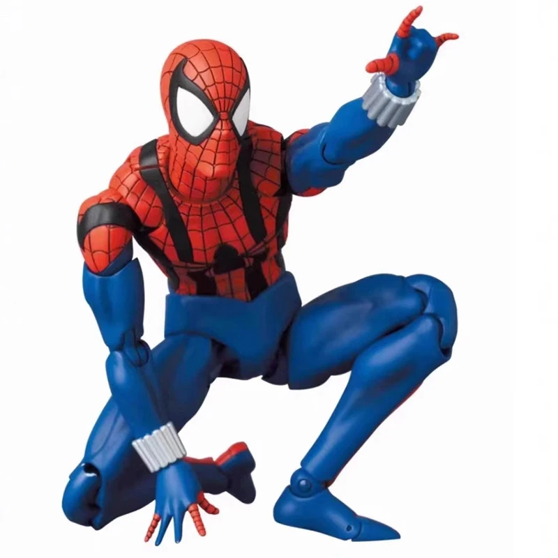 Mafex 143 Spider-Man figura de acción versión cómica Spiderman Ben Reily colección de figuras de Anime modelo muñeca juguete regalo de Navidad
