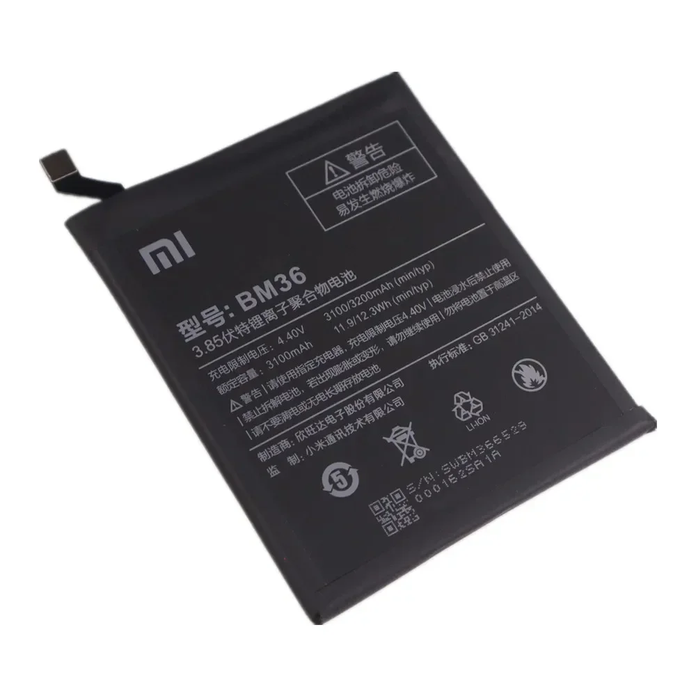 2024 Years 100% Original BM36 Battery For Xiaomi 5S Mi 5s Mi5S M5s 3200mAh Mobile Phone Battery Bateria Fast Shipping + Tools