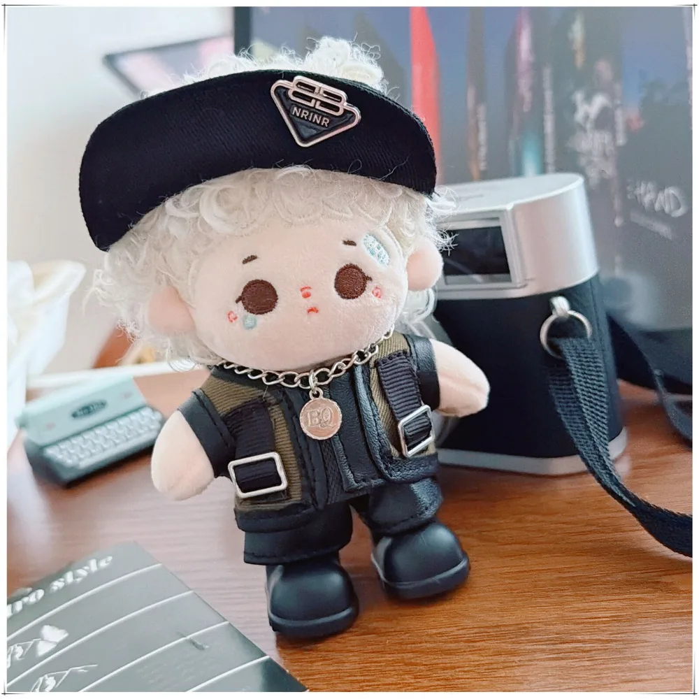 

For 10cm Plush Cotton Doll Clothing Outfit Vest Pants Dolls Accessories Sitting Party Playing House Game Gift Toys