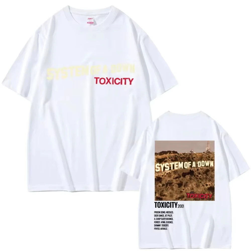 2026 Summer Alternative Metal Rock Band System of A Down Toxicity Album Graphic T-shirt Suitable for Both Men and Women