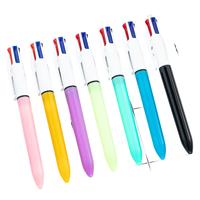 7Pcs 4 in1 Multicolor Ballpoint Pen 1.0mm Retractable Colored Pen Journaling Teachers Students Children Gift