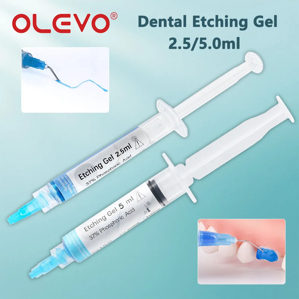 

Стоматологический склеивающий агент, набор гелей для травления кислотой, 37% фосфорный Etchant со светоотверждающим клеем, шприц для травм кислоты для зубов, 2,5/5,0 мл