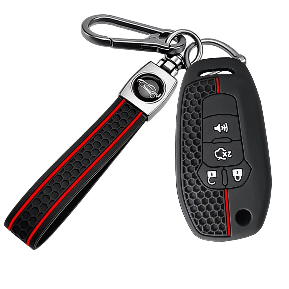 Silicone Car Remote Control Keyless Entry Fob Case Cover Key Holder For Ford Fusion Ka GM 2020 2014 2015 2016 2018